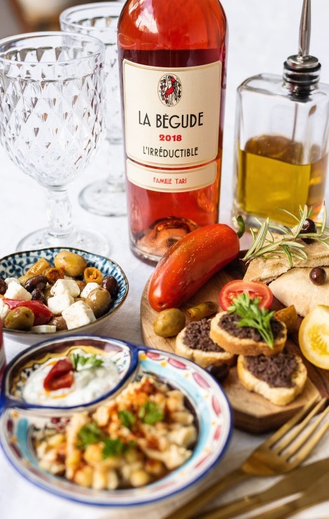 Domaine de la Begude rose from Bandol and Mediterranean food