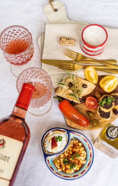 Bandol rose from Provence and Mediterranean food