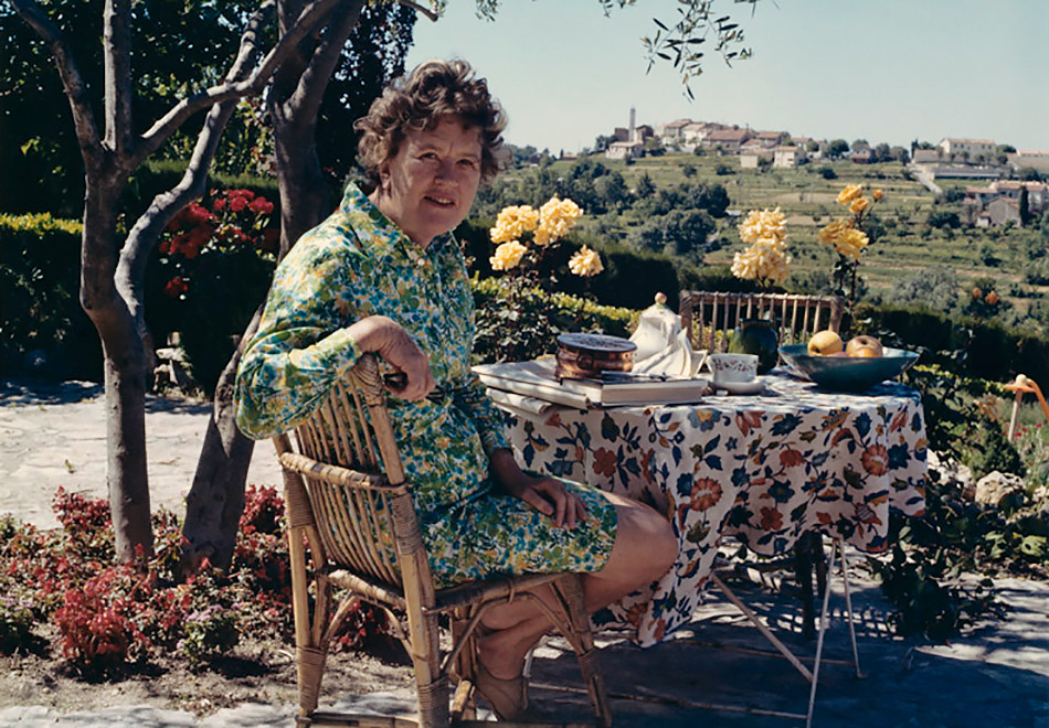 Julia Child at her home in Valbonne