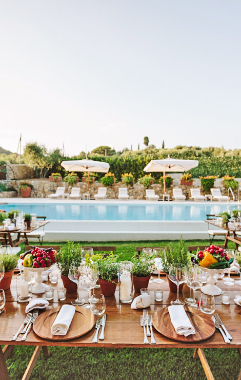 Private event at luxury villa in Tuscany